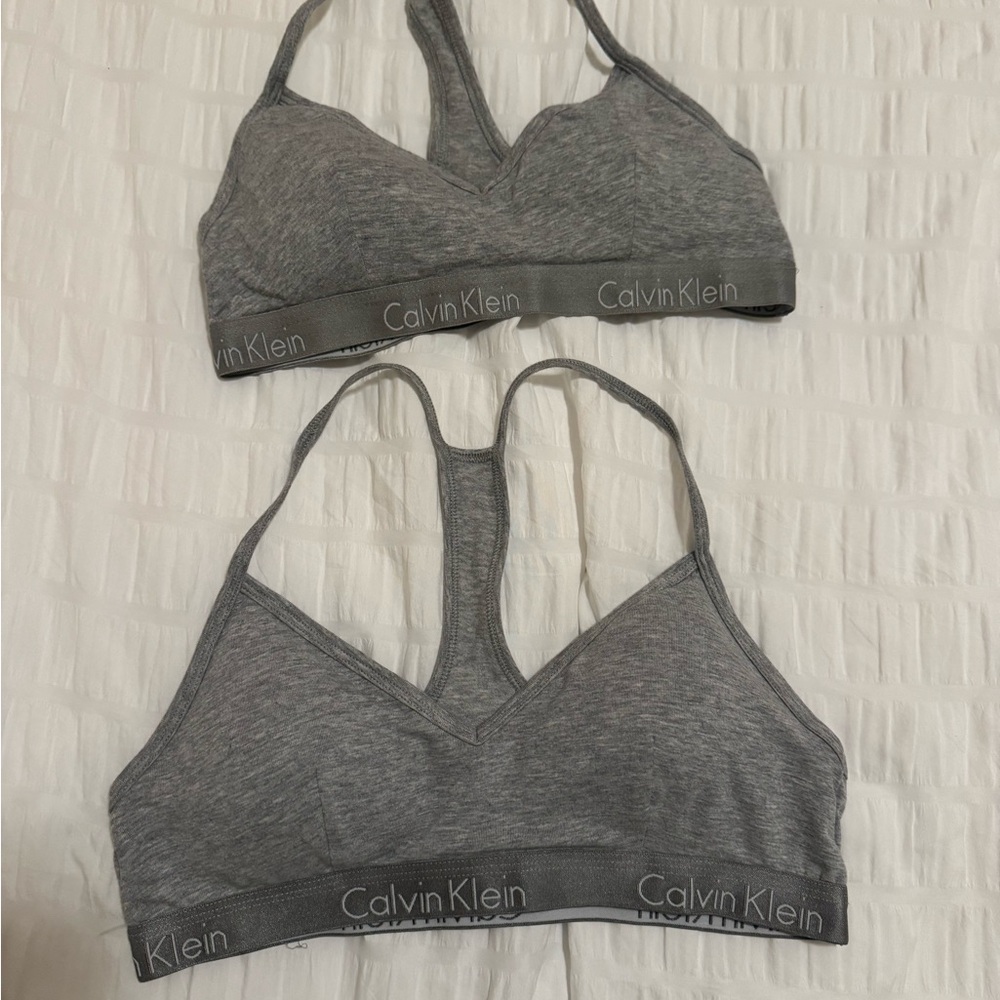 Calvin Klein Women's Gray Bralette Set